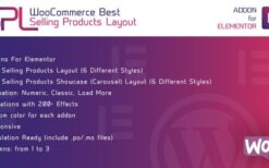 WooCommerce Best Selling Products Layout for Elementor v.1.0