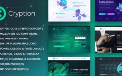 Cryption v.1.0.6.5 ICO, Cryptocurrency & Blockchain WordPress Theme
