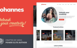 Johannes v1.4.1 Personal Blog & Magazine WordPress theme