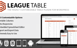 League Table WordPress Plugin v2.25