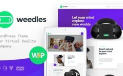 Weedles (v1.1.12) Virtual Reality Landing Page & Store WordPress Theme