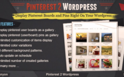 Pinterest to WordPress v1.1.2 WordPress Pinterest Gallery Plugin