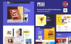 MIH – Personal Portfolio & Resume Template Kit