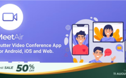 * MeetAir v1.2.1 iOS and Android Video Conference App for Live Class, Meeting, Webinar, Online Training