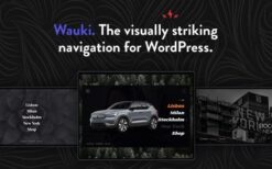Wauki v1.1 – Fullscreen WordPress Menu