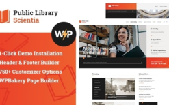 Scientia (v1.2.4) Public Library & Book Store Education WordPress Theme