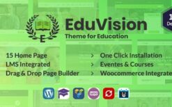 Eduvision v1.0 Online Course Multipurpose Education WordPress Theme