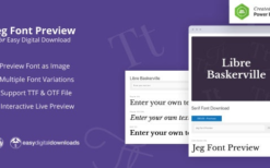 Jeg Font Preview (v1.0.1) Easy Digital Downloads Extension
