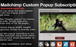 Mailchimp Custom Popup Subscription For WordPress v1.4