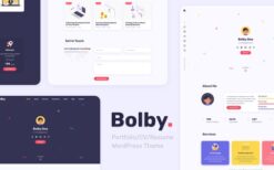 Bolby v1.0.9 Portfolio CV Resume WordPress Theme