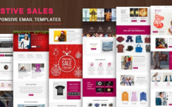 Festive Sales (v2.0) Responsive Email Template with Online StampReady & Mailchimp Editors