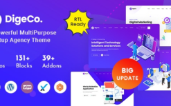 Digeco (v2.2.0) Startup Agency WordPress Theme
