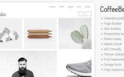 CoffeeBean (v1.24) Portfolio and Blogging WordPress Theme