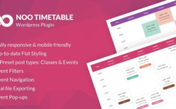 Noo Timetable v2.2.0 Responsive Calendar & Auto Sync WordPress Plugin