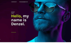 Denzel. (v1.0) Onepage Personal HTML Template