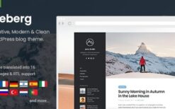 Iceberg (v2.2.1) Simple & Minimal Personal WordPress Blog Theme