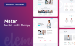 Matar – Mental Health Therapy Elementor Template Kit