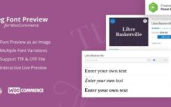 Jeg Font Preview v1.0.5 – WooCommerce Extension WordPress Plugin