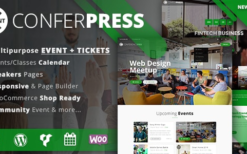 ConferPress v2.8.2 Multipurpose Event Tickets WordPress Theme