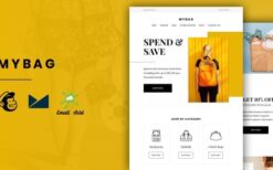MyBag v1.0 E-commerce Responsive Email for Fashion & Accessories with Online Builder