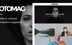 Fotomag v2.0.8 A Silky Minimalist Blogging Magazine WordPress Theme