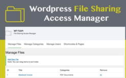 WP FSAM (v1.1) File Sharing Access Manager