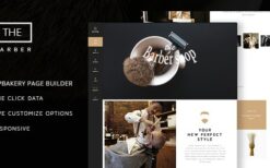 The Barber Shop (v1.9) One Page Theme For Hair Salon