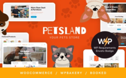 Pets Land (v1.2.7) Domestic Animals Shop & Veterinary WP Theme
