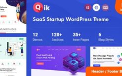 Qik (v1.0.3) SaaS Startup WordPress Theme