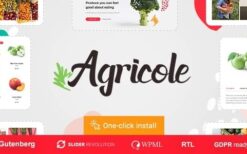 Agricole v1.1.2 Organic Food & Agriculture WordPress Theme