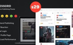 PressGrid (v1.3.1) Frontend Publish Reaction & Multimedia Theme