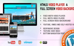 Video Player & FullScreen Video Background v2.4.1 – WP Plugin