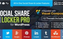 Social Share & Locker Pro v7.8 WP Plugin
