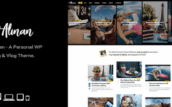 Alinan WP v2.8 A Personal WordPress Blog and Vlog Theme
