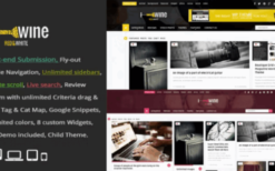 Wine Masonry (v3.4) Review & Front-end Submission WordPress Theme