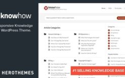 KnowHow (v1.1.20) A Knowledge Base WordPress Theme
