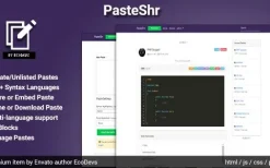 PasteShr v3.2.5 Text Hosting & Sharing Script Download