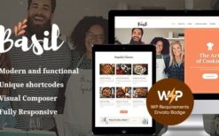Basil v1.3.12 Cooking Classes and Workshops WordPress Theme