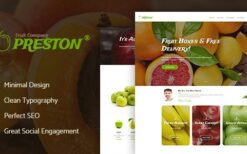 Preston (v1.1.9) Fruit Company & Organic Farming WordPress Theme