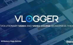 Vlogger (v3.2.0) Professional Video & Tutorials WordPress Theme