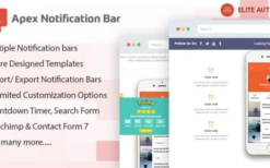 Apex Notification Bar (v2.1.6) Responsive Notification Bar Plugin for WordPress