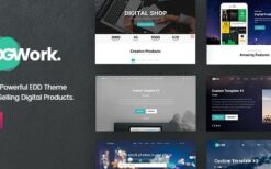 DGWork (v1.8.9.1) Responsive Digital Shop & Market Easy Digital Downloads Theme