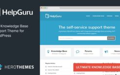 HelpGuru (v1.7.3) A Self-Service Knowledge Base WordPress Theme