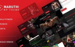 Maruthi (v3.2) Fitness Gym Trainer WordPress Theme