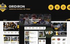 Gridiron (v1.0.13) American Football & NFL Superbowl Team WordPress Theme