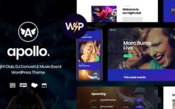 Apollo (v2.1.1) Night Club, DJ Concert & Music Event WordPress Theme