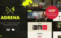 Adrena (v1.2.13) Airsoft Club & Paintball WordPress Theme