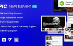 Epic News Elements (v2.3.8) Add Ons for Elementor & WPBakery Page Builder