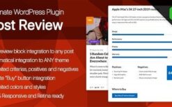 Ultimate Post Review v1.0.1 – Responsive WordPress Posts Reviews and Rating Plugin