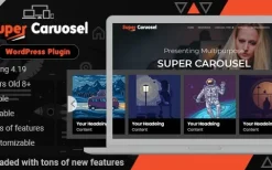 Super Carousel v3.8.3 – Responsive WordPress Plugin